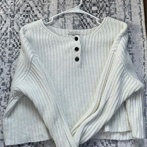 American eagle white sweater